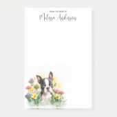 Boston Terrier Cute Puppy Persoonlijk Hondenliefhe Post-it® Notes (Voorkant)