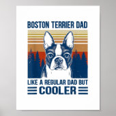 Boston Terrier Dad Day Poster (Voorkant)