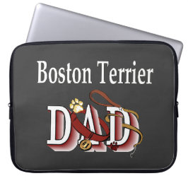 Boston Terrier Dad Laptop Sleeve