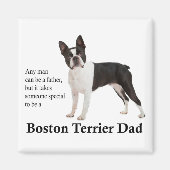 Boston Terrier Dad Magnet (Voorkant)