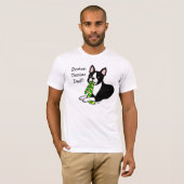 Boston Terrier Dad met Stropdas 1 T-shirt (Voorkant volledig)