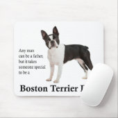 Boston Terrier Dad Mousepad Muismat (Met muis)