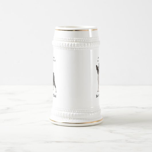 Boston Terrier Dad Stein Bierpul (Center)