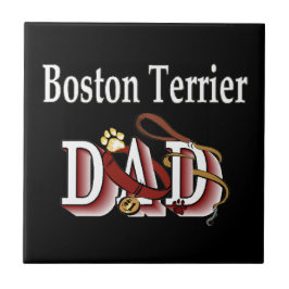 Boston Terrier Dad Tegeltje
