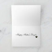 Boston Terrier Daddy met Stropdas 1 Kaart (Binnen)