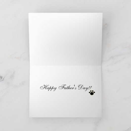 Boston Terrier Daddy met Stropdas 1 Kaart (Binnen)