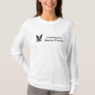 Boston Terrier Dames Long Sleeve T-shirt