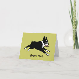 Boston Terrier Dank Je (Aanpasbaar) Bedankkaart