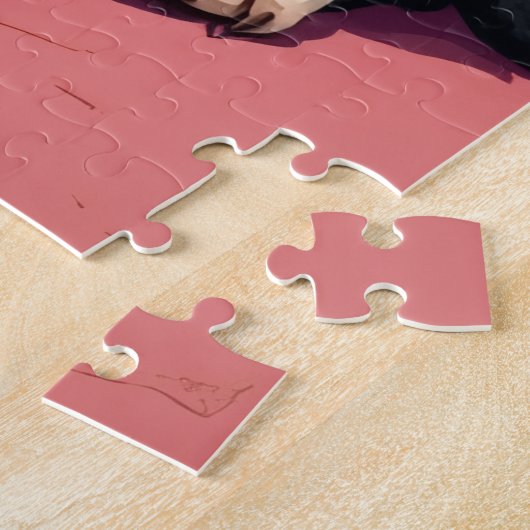 Boston Terrier Dapper Valentine's Day Monocle Legpuzzel (Zijkant)