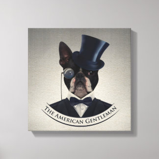Boston Terrier - De Amerikaanse Gentleman Canvas Afdruk