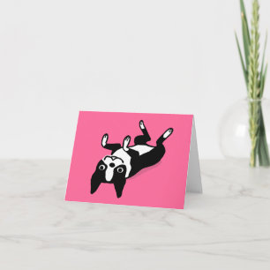 Boston Terrier - de Leuke Hond van de Cartoon Kaart
