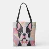 Boston Terrier Dekbed Tote Bag (Achterkant)