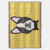Boston Terrier Deken (Voorkant Verticaal)