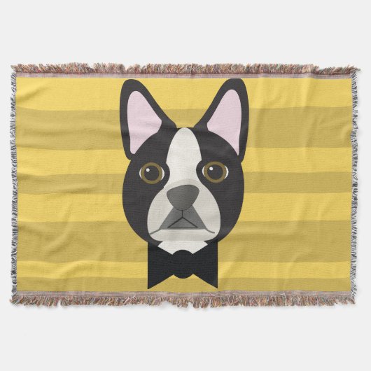 Boston Terrier Deken (Voorkant)