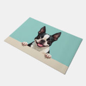 Boston Terrier deurmat Kunst (Schuin)
