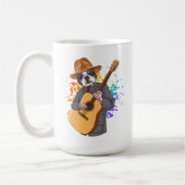 Boston Terrier die Acoustic Guitar Coffee Mok spee (Links)