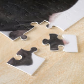 Boston Terrier die naar je puzzle kijkt met Gift B Legpuzzel (Zijkant)