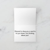 Boston Terrier die over u kaart denken (Binnen)