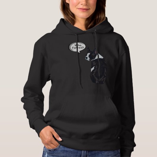 Boston Terrier Die Scheetde 1 Hoodie (Voorkant)