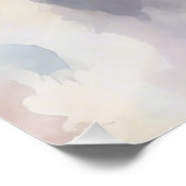 Boston Terrier Digitale Waterverf Portrait Dog 173 Perfect Poster (Hoek)