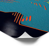 Boston Terrier Dog 005 - Bruno Pokopen Perfect Poster (Hoek)