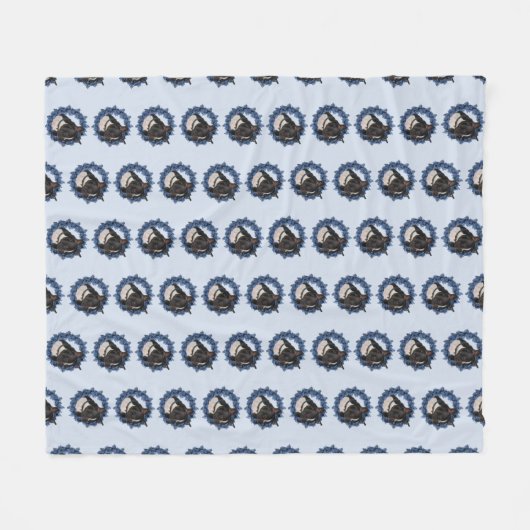 Boston Terrier Dog Animal Pattern Fleece Deken (Voorkant (Horizontaal))