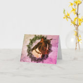 Boston Terrier Dog Art  Note Kaart (Gele Bloem)