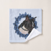 Boston Terrier Dog Bad Handdoek (Wasdoekje)