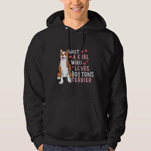 Boston Terrier Dog Boston Terrier Hoodie (Voorkant)