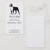 Boston Terrier Dog Business Visitekaartje (Voorkant / Achterkant)
