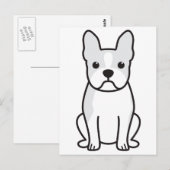 Boston Terrier Dog Cartoon Briefkaart (Voorkant / Achterkant)