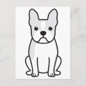 Boston Terrier Dog Cartoon Briefkaart (Voorkant)