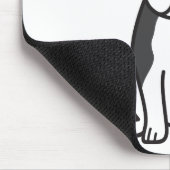 Boston Terrier Dog Cartoon Muismat (Hoek)