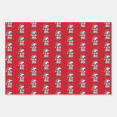 Boston Terrier Dog Christmas Wrapping Paper Sheets (Voorkant 2)