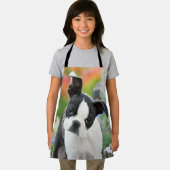 Boston Terrier Dog Cute Puppy Animal Head Foto - Schort (Insitu)