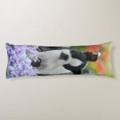 Boston Terrier Dog Cute Puppy, knuffel Lichaamskussen (Achterkant)
