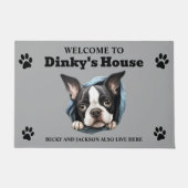 Boston Terrier Dog Deurmat (Voorkant)