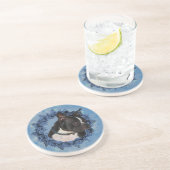 Boston Terrier Dog Drink Onderzetter (Zijkant)