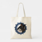 Boston Terrier Dog Floral WreatAnimal Tote Bag (Achterkant)