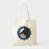 Boston Terrier Dog Floral WreatAnimal Tote Bag (Voorkant)
