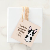 Boston Terrier Dog Gift Labels, Kinder Partij Bedankjes Labels (In situ)