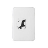 Boston Terrier Dog - Halloween Moon Silhouette Ove Badmat (Voorkant Verticaal)