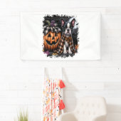 Boston Terrier Dog Halloween Spandoek (Insitu)