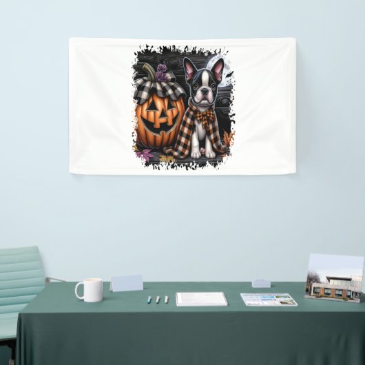 Boston Terrier Dog Halloween Spandoek (Beurs)