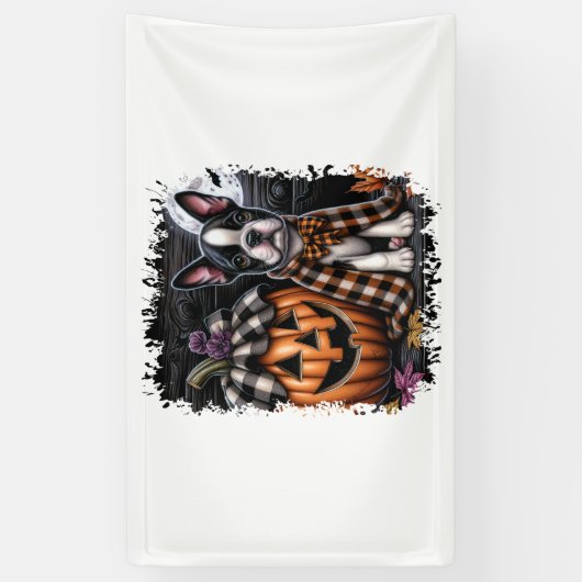 Boston Terrier Dog Halloween Spandoek (Verticaal)