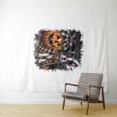 Boston Terrier Dog Halloween Wandkleed (In Situ (horizontaal))