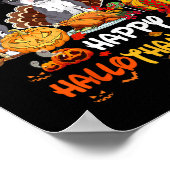 Boston Terrier Dog Happy Halloween Thanksgiving Ch Poster (Hoek)