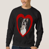 Boston Terrier  Dog Heart   Terrier  Boston Terrie Trui (Voorkant)