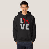 Boston Terrier Dog Hoodie (Voorkant volledig)