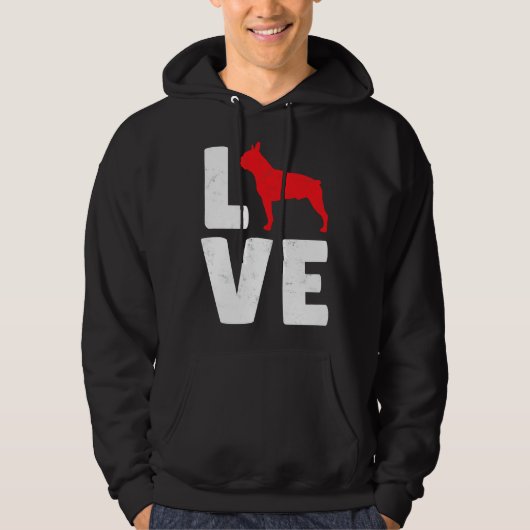 Boston Terrier Dog Hoodie (Voorkant)